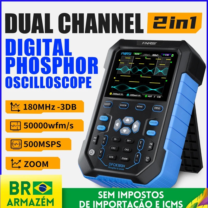 Osciloscopio Digital Portátil  - Fnirsi Digital Oscilloscope Handheld reseña y precio