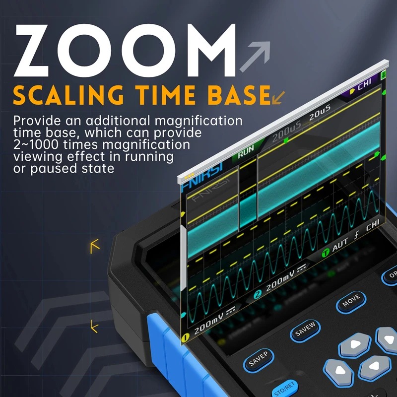 Osciloscopio Digital Portátil  - Fnirsi Digital Oscilloscope Handheld reseña y precio