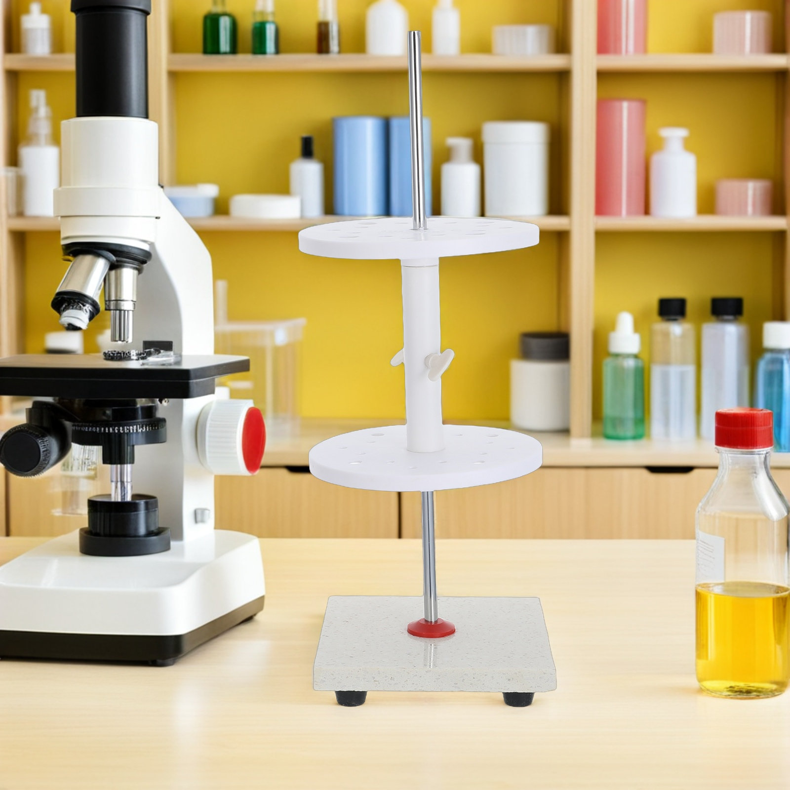Soporte giratorio de 16 orific - Lab Equipment reseña y precio
