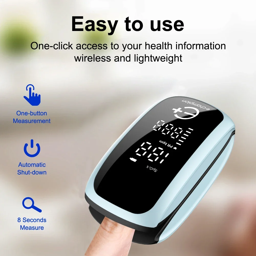 Monitor de saturación de oxíge - Pulse Oximeter Fingertip Rechargeable reseña y precio