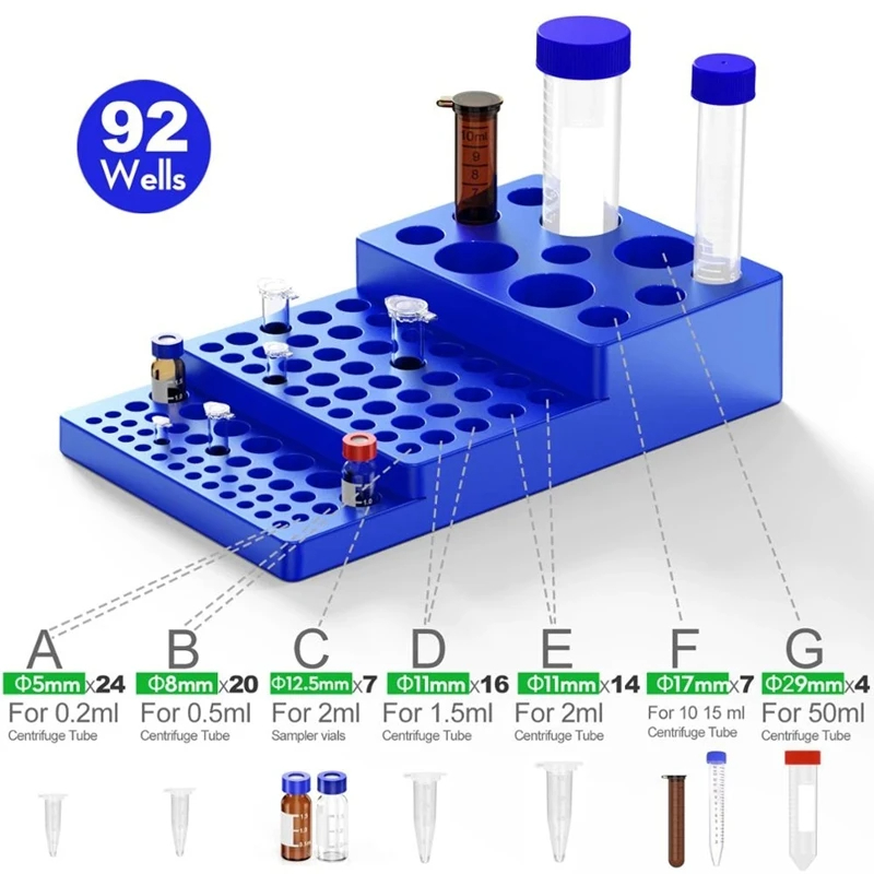 Estante para tubos de ensayo m - Lab Equipment reseña y precio