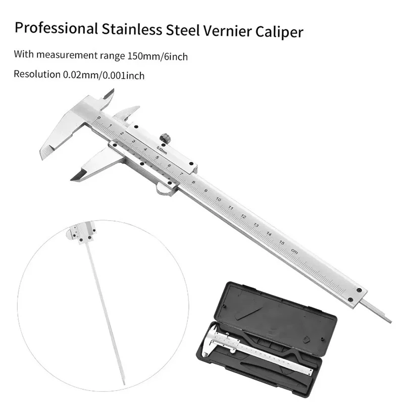 Calibrador Vernier profesional - Digital Caliper 150Mm Stainless Steel reseña y precio